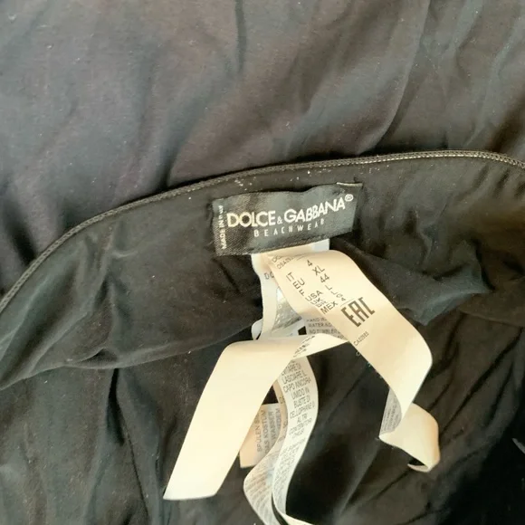 Dolce & Gabbana Women's Black Logo Trim Swimsuit - Picture 3 of 4